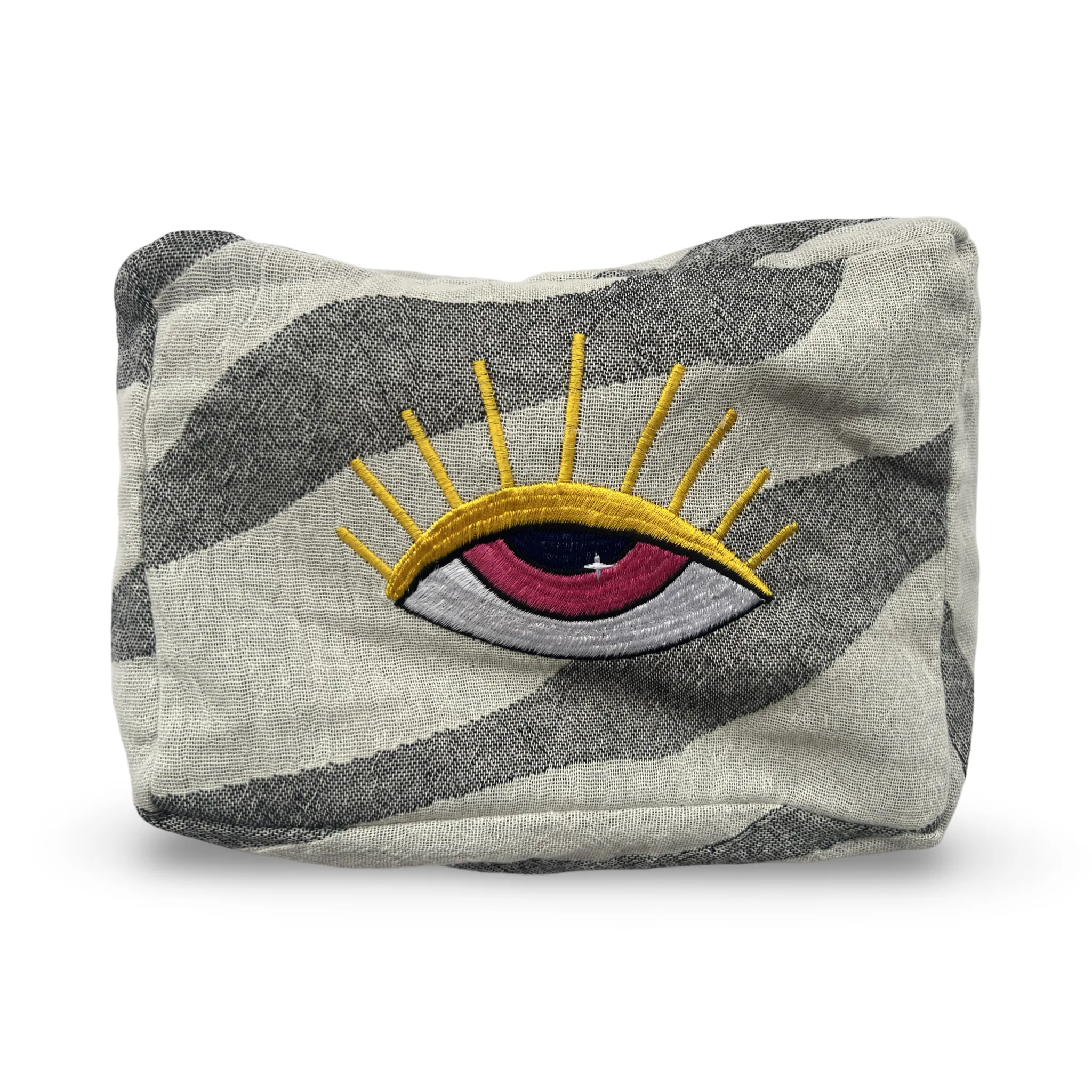 Gray Ohana Cosmetic Pouch