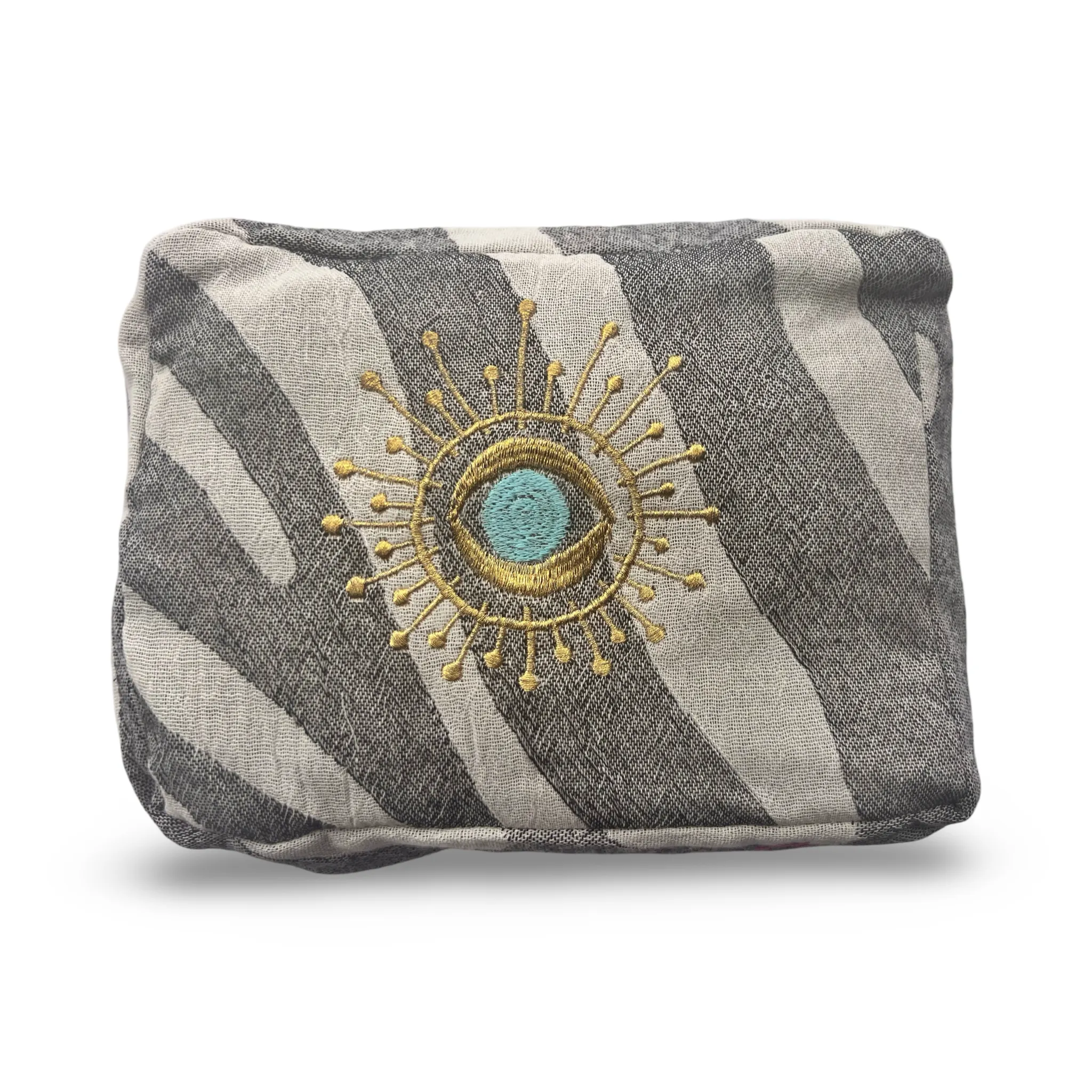 Gray Ohana Cosmetic Pouch
