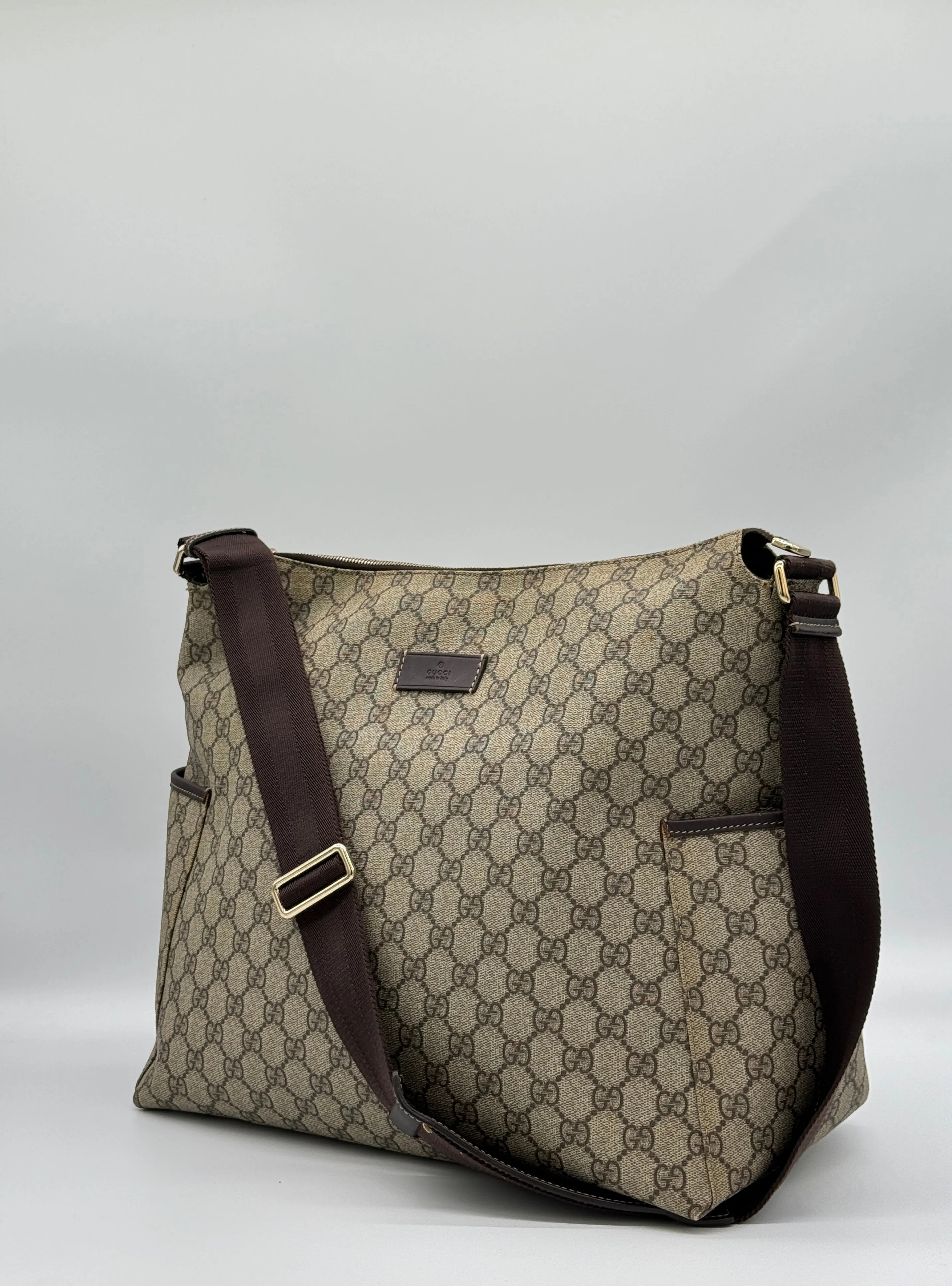 Gucci Canvas Diaper Bag