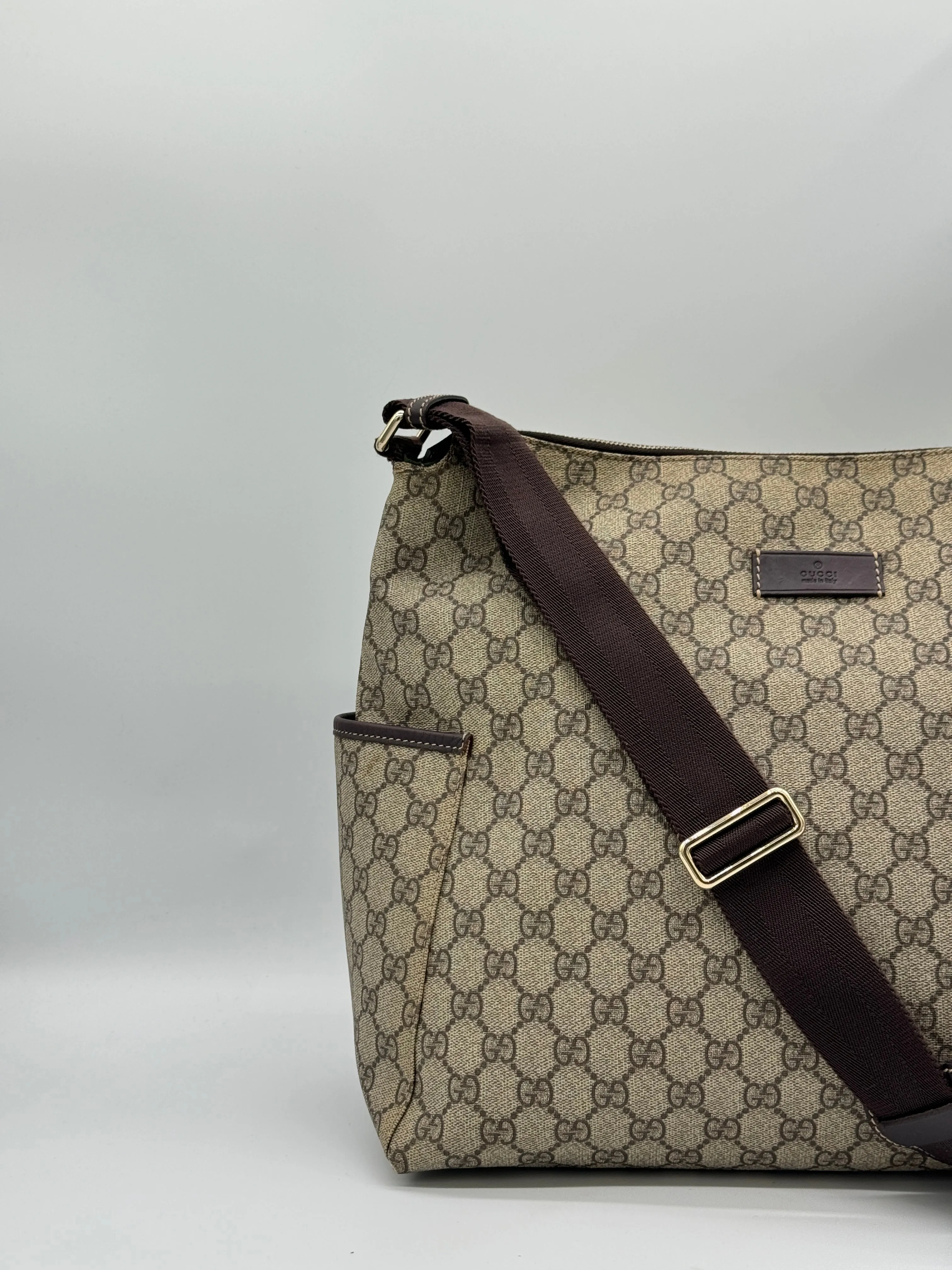 Gucci Canvas Diaper Bag