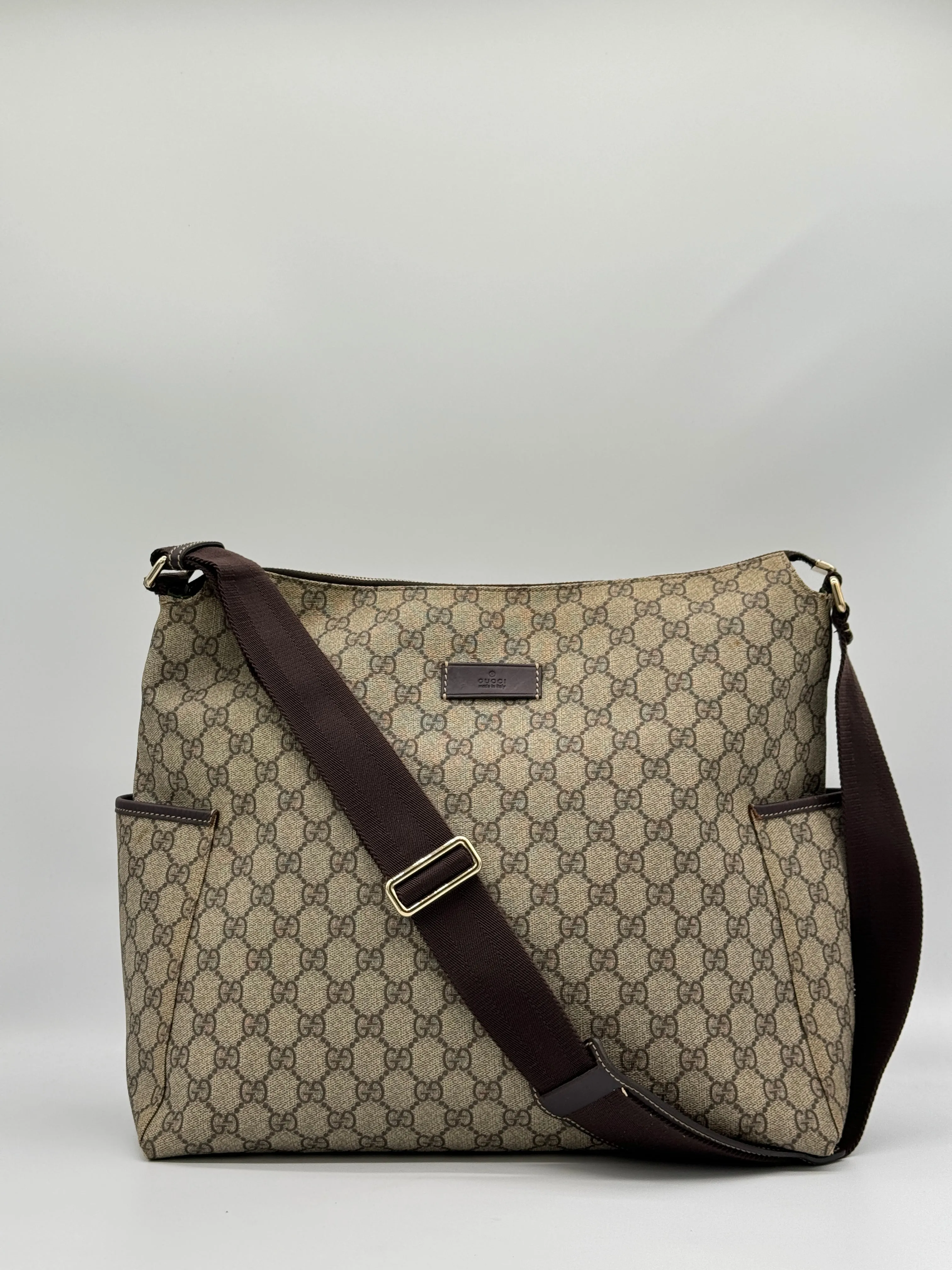 Gucci Canvas Diaper Bag