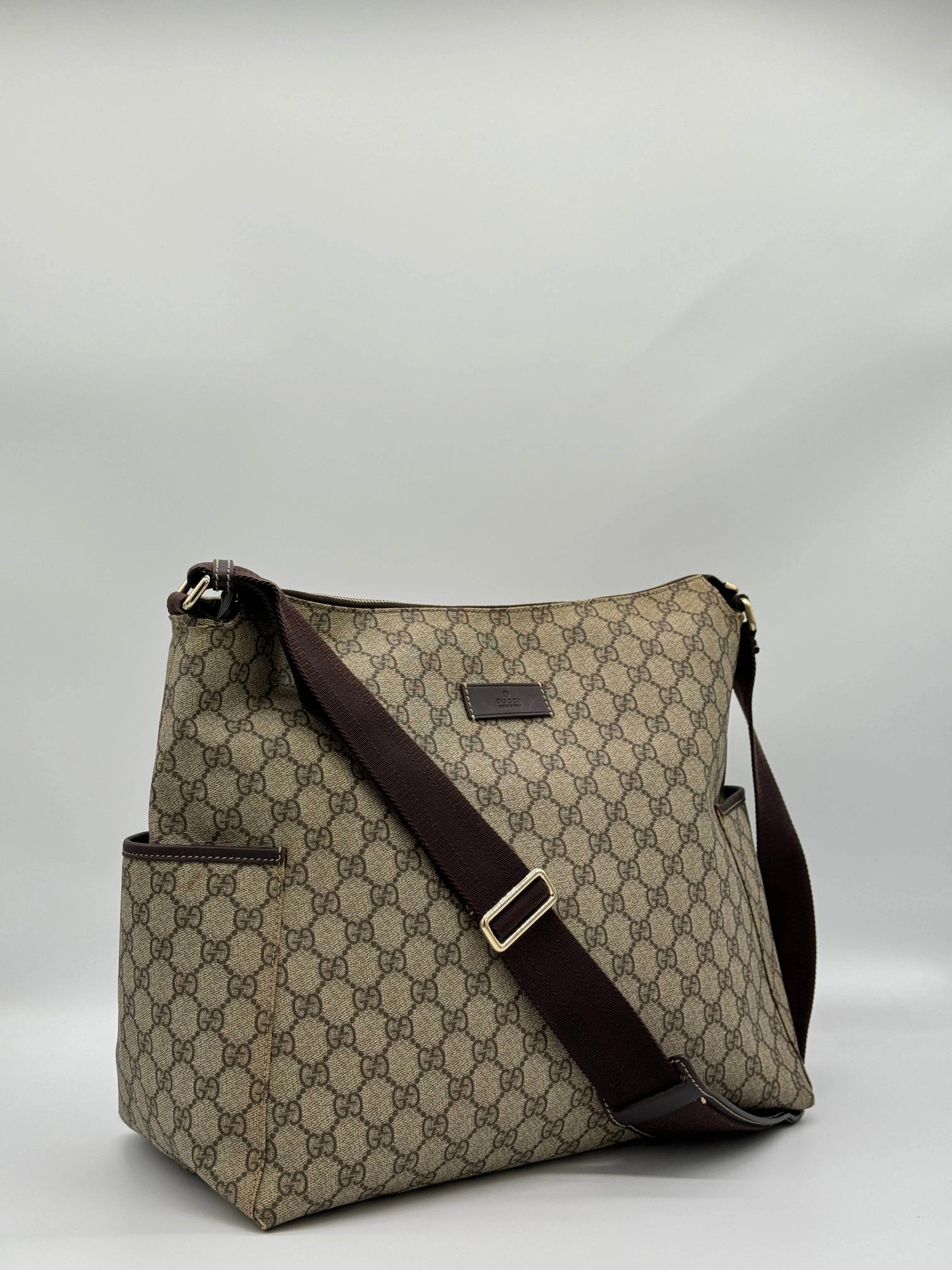 Gucci Canvas Diaper Bag