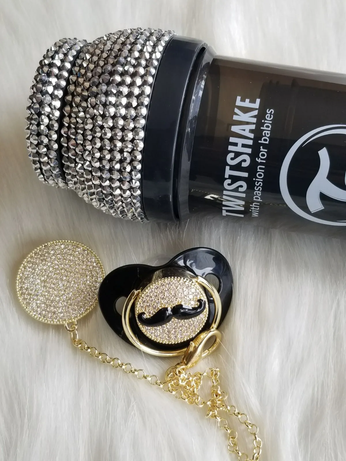 Handmade Bling Rhinestone Baby Water Bottle