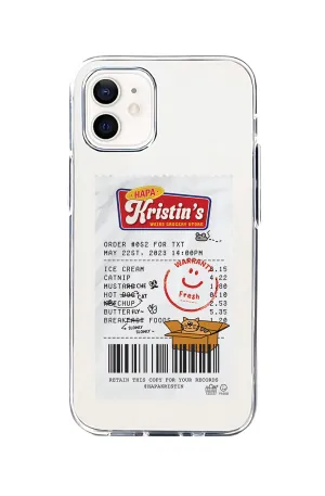 HAPA iPhone 13 Transparent Jelly Case - Bills