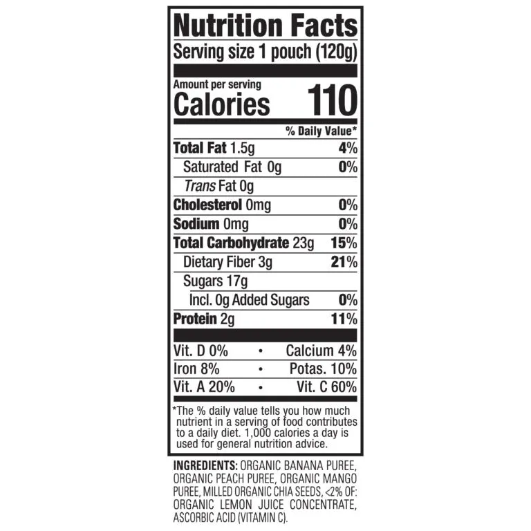 Happy Baby Happy Tot Superfoods - Bananas, Peaches & Mangos   Super Chia 120g (2 PACK BUNDLE) Exp: 12/25