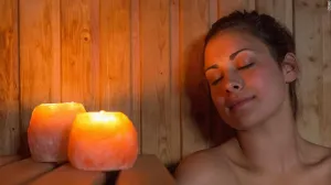 Himalayan Salt Rock Candle Holder, Tea Light 2 Pack! Provide essential health benefits and give the air a freshness