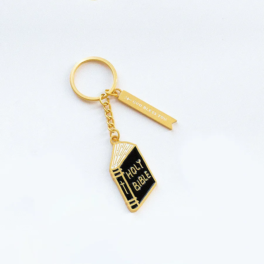 Holy Bible {Enamel Keychain}