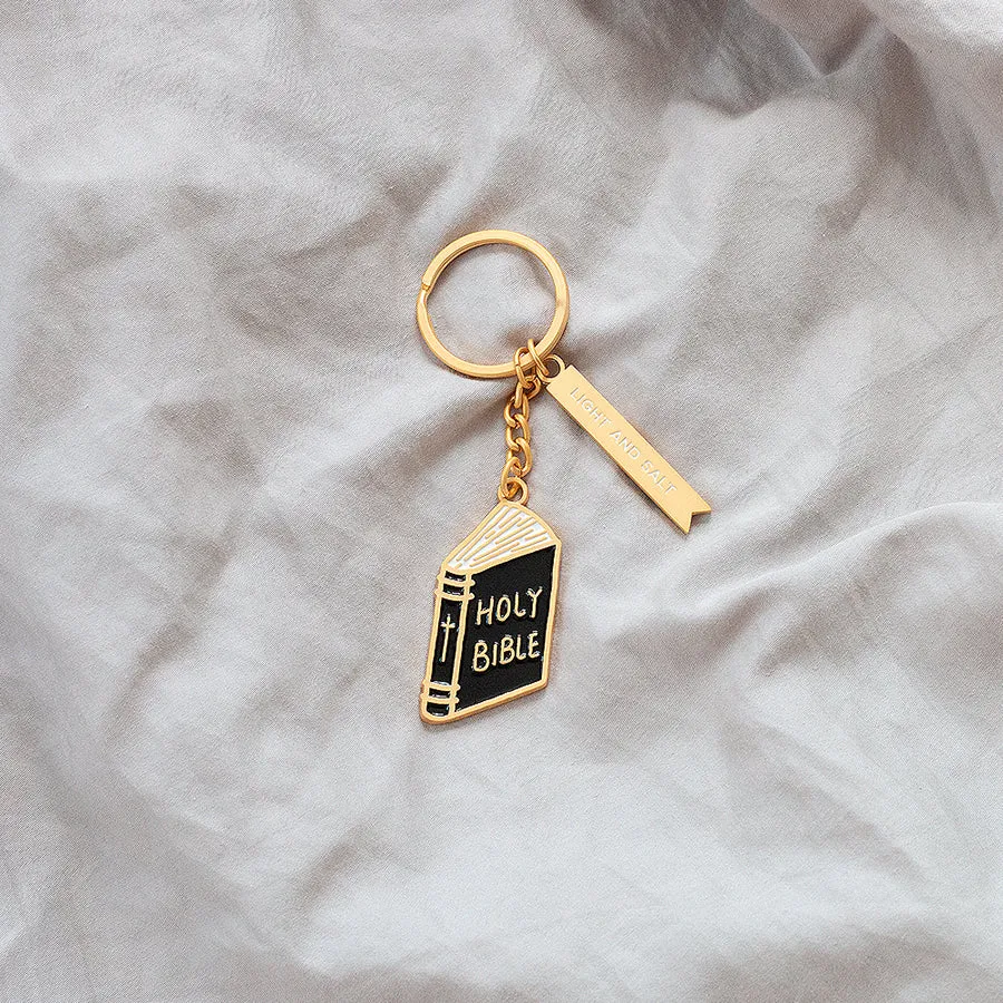 Holy Bible {Enamel Keychain}