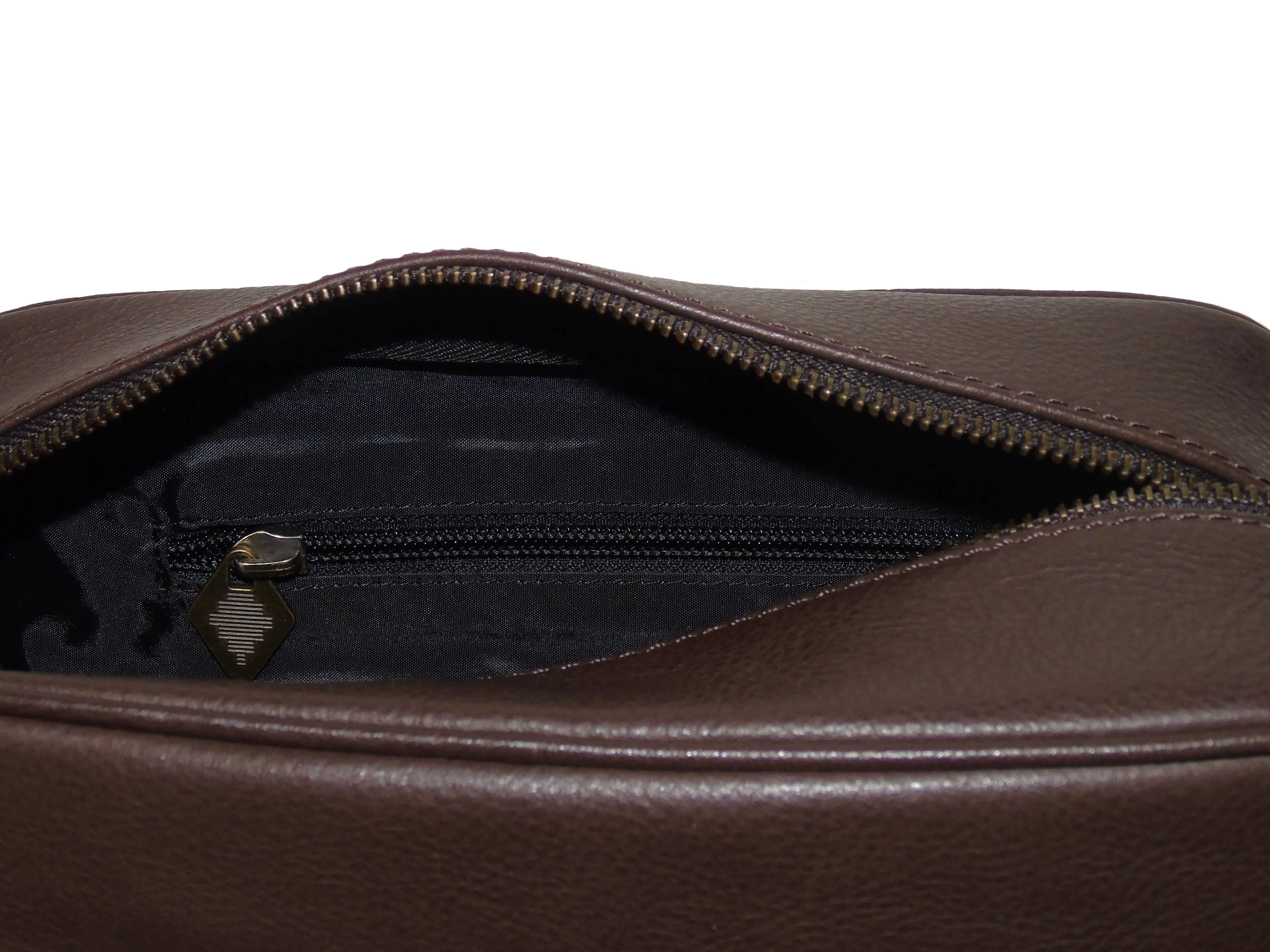 Hombre Washbag - Navy Leather