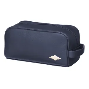 Hombre Washbag - Navy Leather