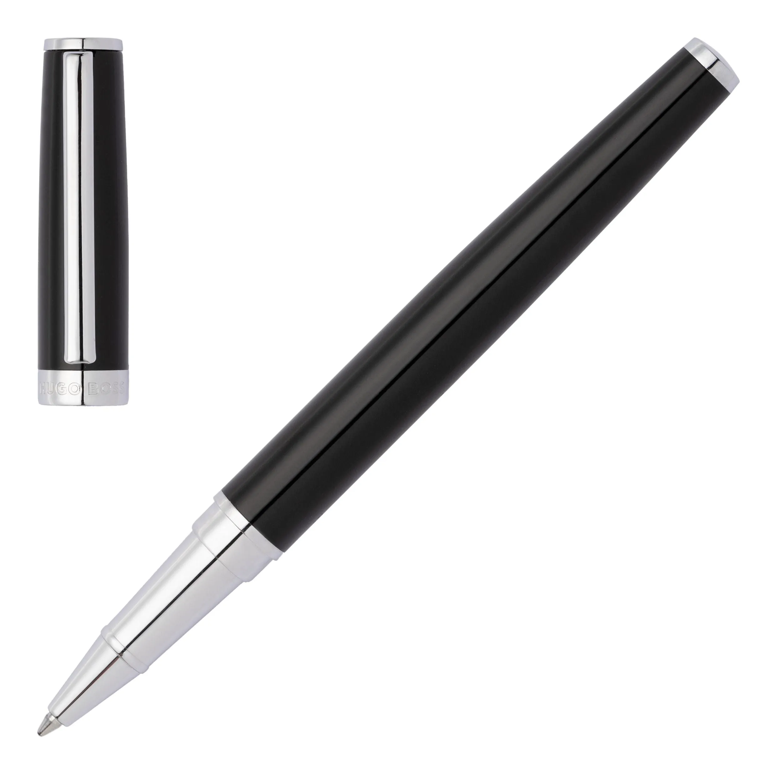 HUGO BOSS HPCKR416A - Set HUGO BOSS Black (rollerball pen, key ring & card holder)