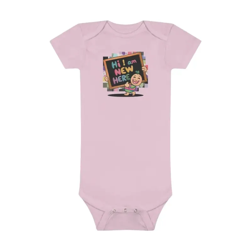 Im New Here Baby Onesie for Happy Tots