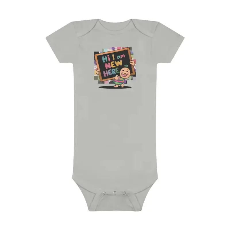 Im New Here Baby Onesie for Happy Tots