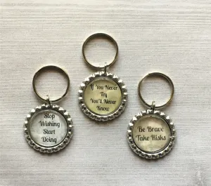 Inspirational Quotes Keychains