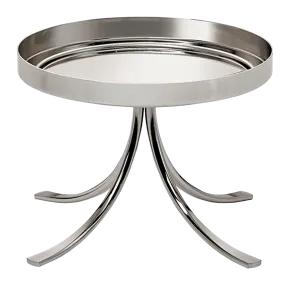 Jar Pedestal Candle Holder- Nickel Plate