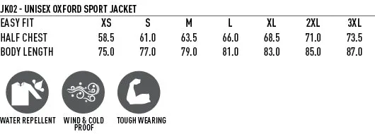 JK02 CIRCUIT SPORTS/RACING JACKET UNISEX