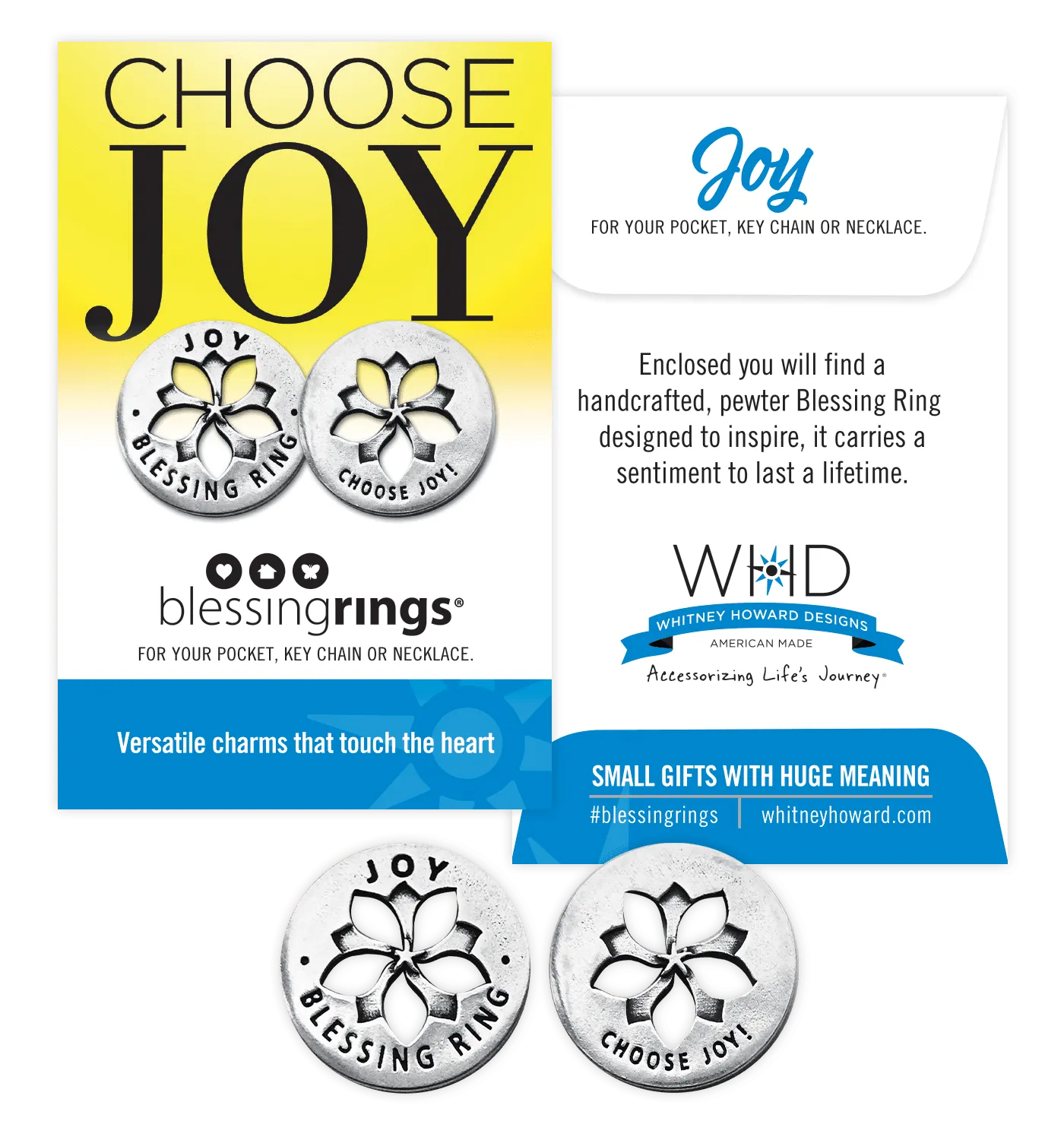 Joy Blessing Ring Charm
