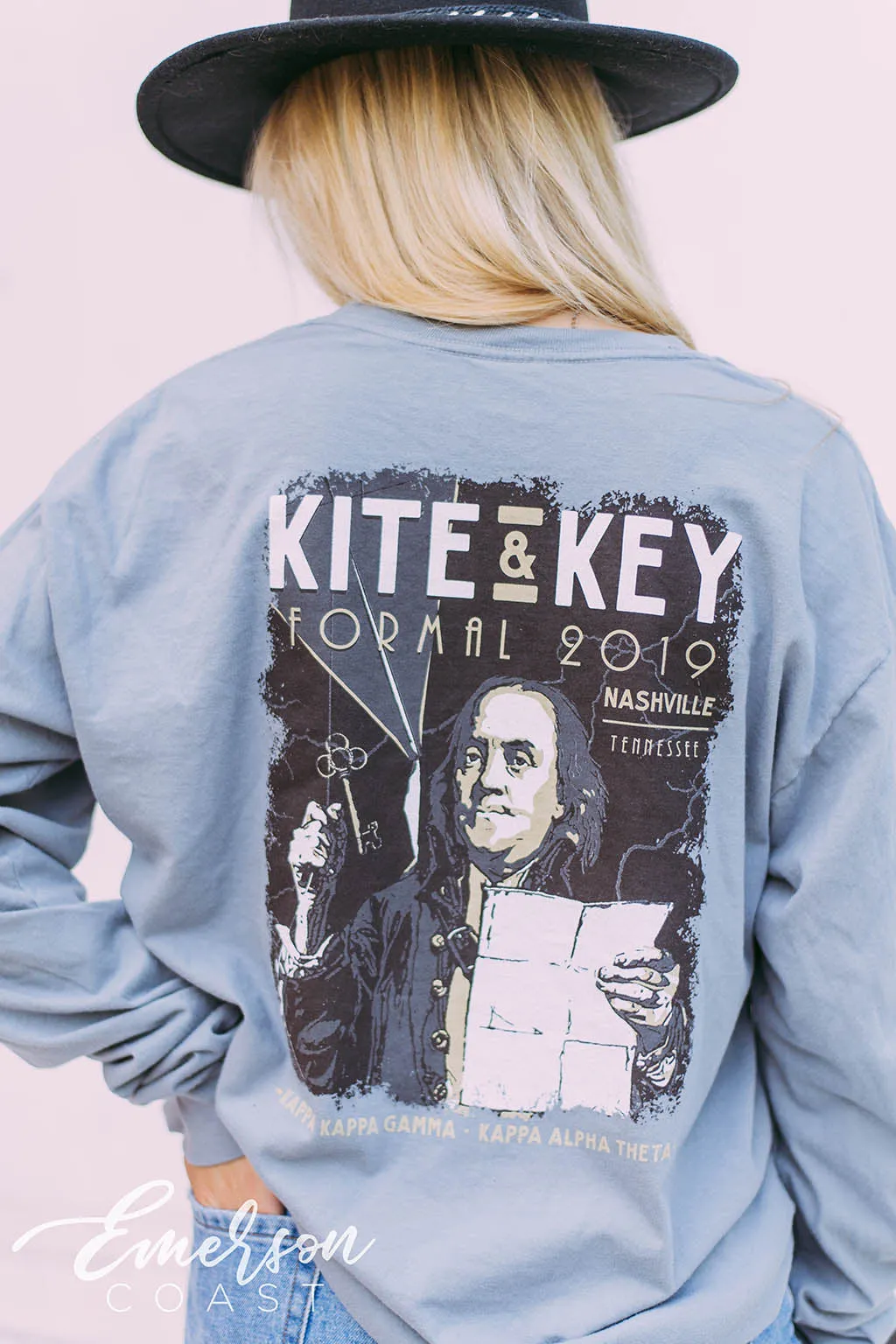 Kappa Kappa Gamma Kite and Key Formal Tee