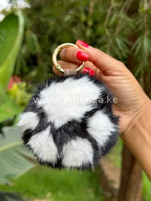 Key holders pom pom fluffy