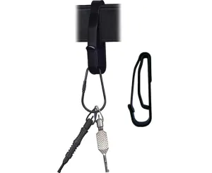 KEY RING HOLDER - FITS 2.25" WIDE DUTY BELT - BLACK