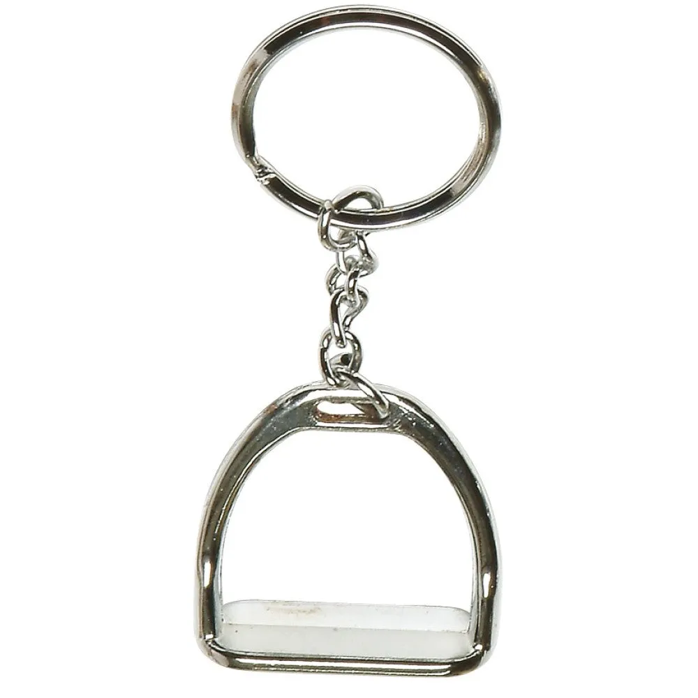 Key Ring Silver Stirrup