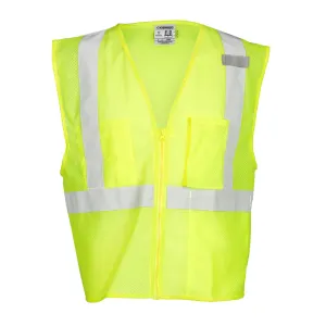 Kishigo 3 Pocket Zipper Mesh Vest, Type R Class 2