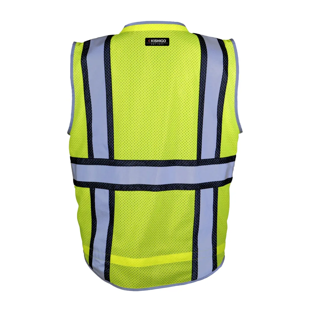 Kishigo Brilliant Series Ultimate Reflective Contrast Vest, Type R Class 2