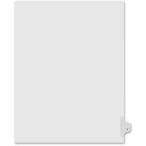 Kleer-Fax Legal Exhibit Index Dividers