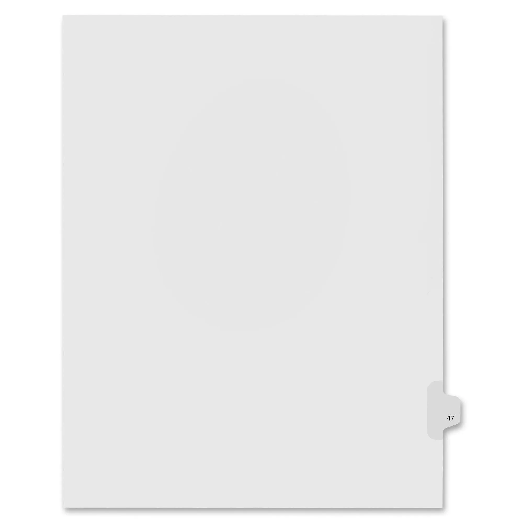 Kleer-Fax Numeric Laminated Tab Index Dividers