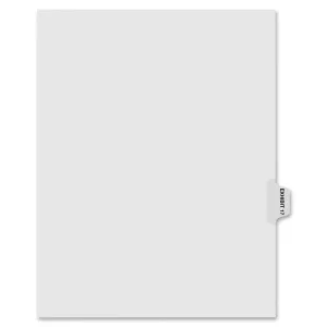 Kleer-Fax Numerical Index Dividers