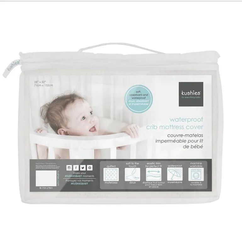 Kushies Waterproof Crib Mattress Cover