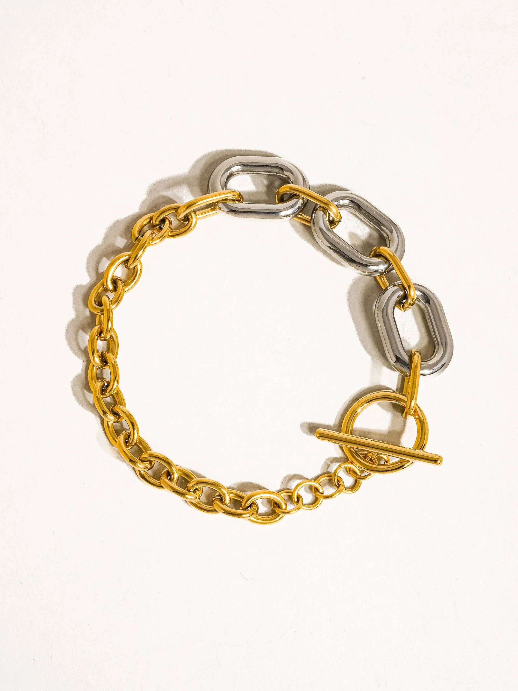 Lanni Mixed Metal Bracelet | Waterproof Jewelry