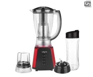 LA'Vite Rubis Mixer Grinder Blender 3 Jars with Fruit Filter (500 W)