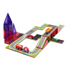 Learn & Grow Magnetic Tile Toppers - Train Track