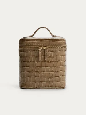 Leather cosmetics case