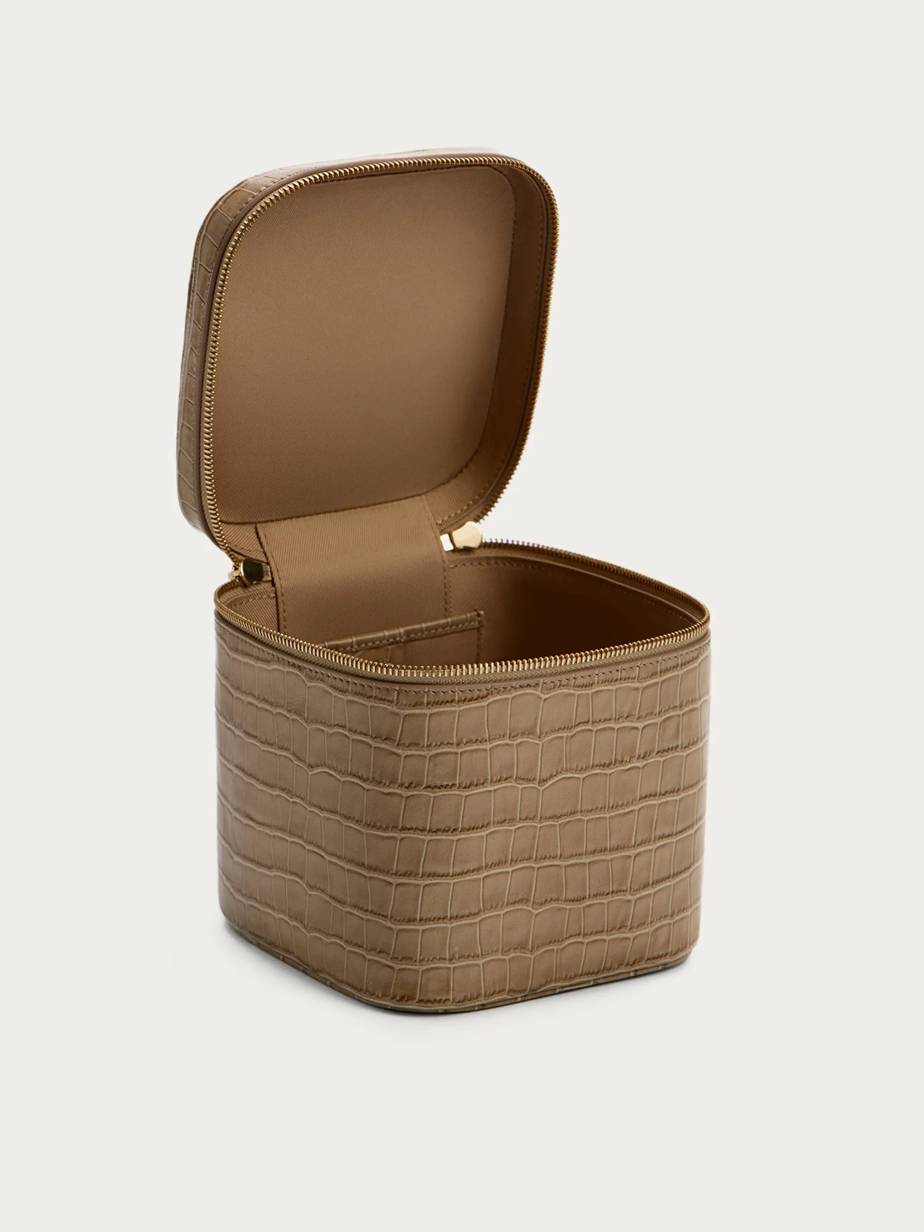 Leather cosmetics case