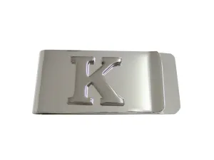 Letter K Monogram Money Clip