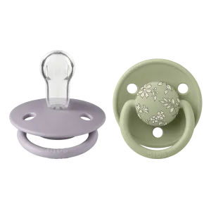 Liberty X BIBS Pacifier De Lux Silicone 2 PK Capel Sage Mix ONE SIZE (Min. of 2 PK, multiples of 2 PK)