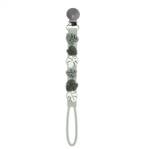 LouLou LOLLIPOP Beadless Pacifier Clip (Monstera)