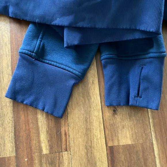 Lululemon funnel neck kick the cold pullover fleece sweater blue
