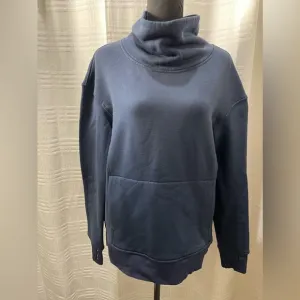 Lululemon funnel neck kick the cold pullover fleece sweater blue