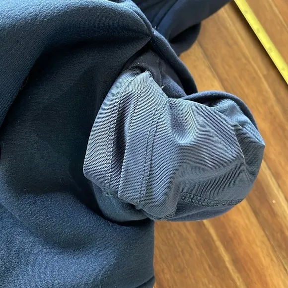Lululemon funnel neck kick the cold pullover fleece sweater blue