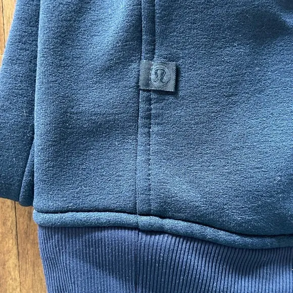 Lululemon funnel neck kick the cold pullover fleece sweater blue