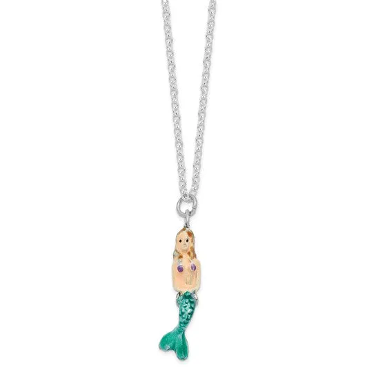 Luxury Giftware Bejeweled ADELLA Mermaid with Seahorse Trinket Box