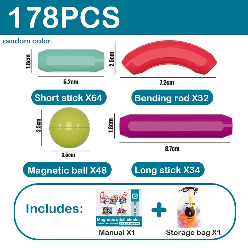 Magnet Stick Rod Building Blocks  For Children