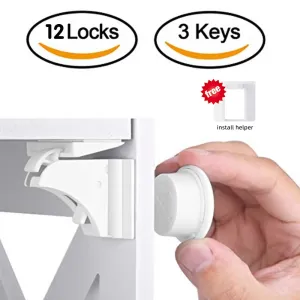 Magnetic Child Lock for Cabinet and Drawer Safety