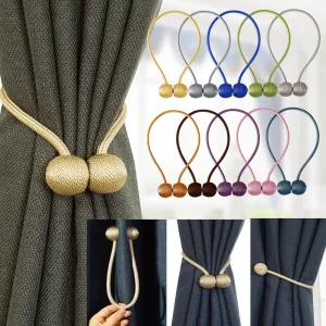 Magnetic Curtain Tieback High Quality Holder Hook Buckle Clip Curtain Tieback Polyester Decorative Home Accessorie