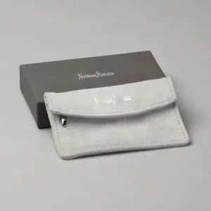Magnetic Rounded Flap Zipper Pouch