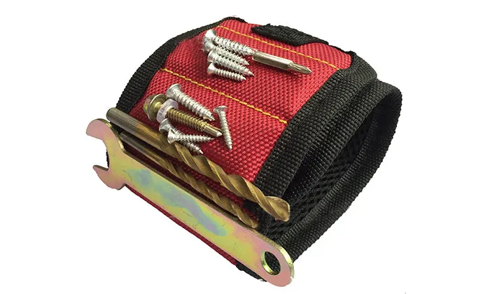 Magnetic Wristband with Strong Magnets for Holding Screws, Nails, Drill Bits for DIY Handyman