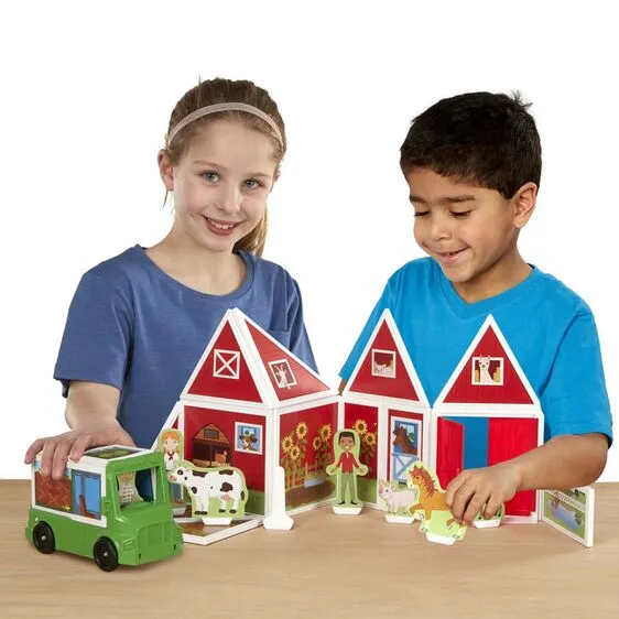 MAGNETIVITY BUILDING PLAY SET - ON THE FARM (D)